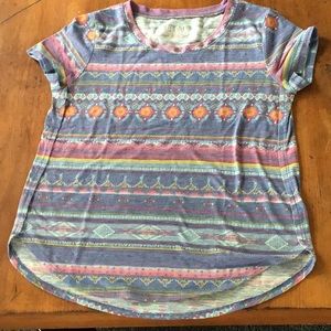 Purple striped shirt